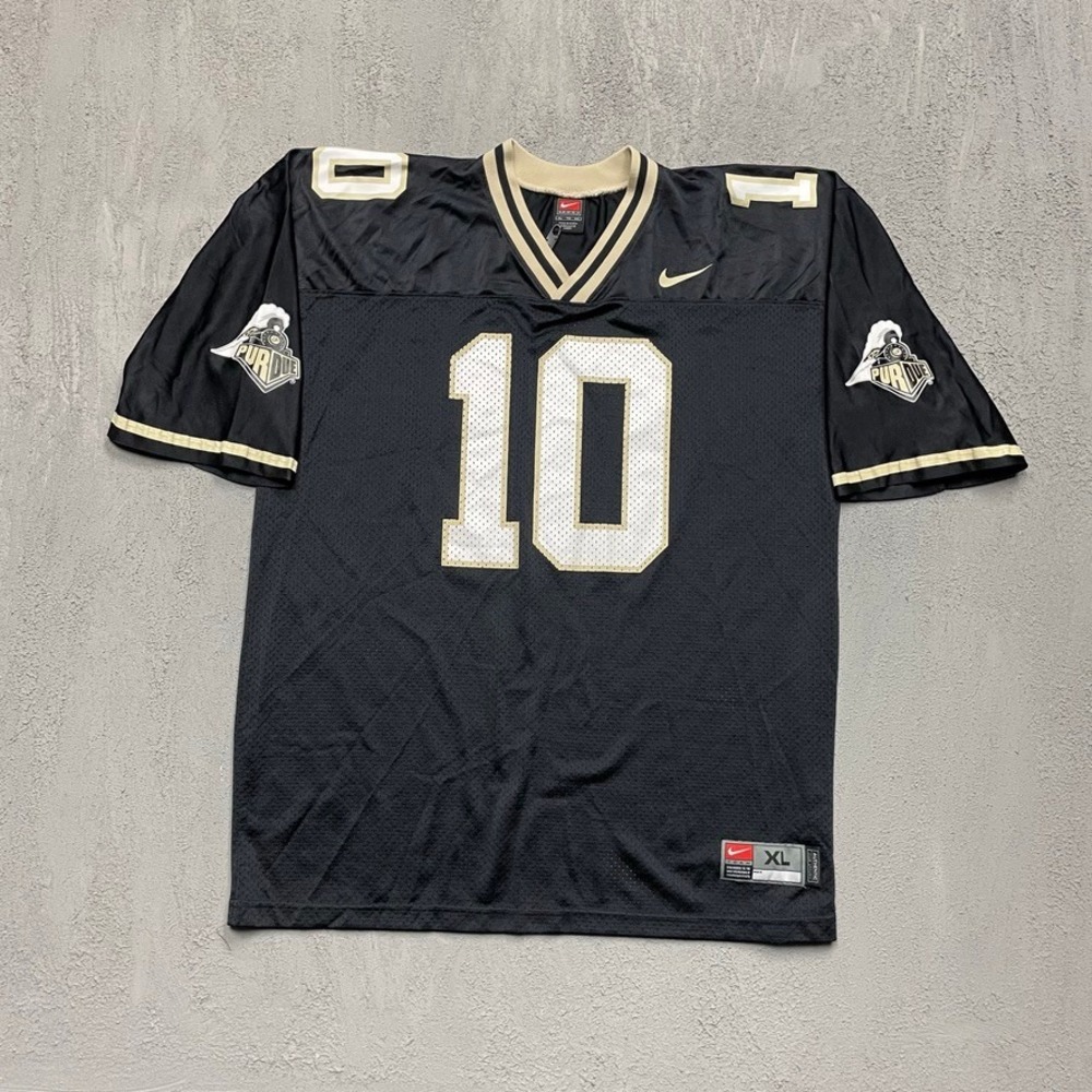 Vintage Purdue Boilermakers Football Jersey Mens XL Black 90s Nike